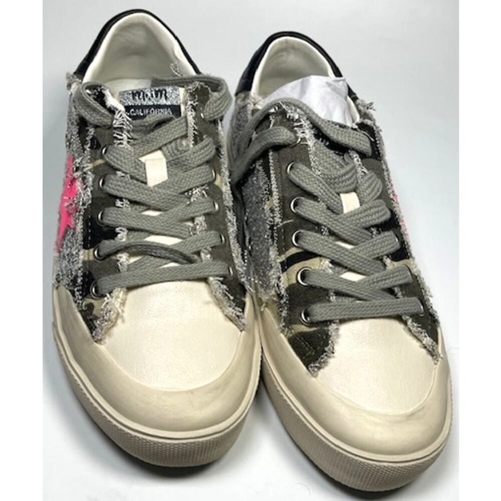 Mi.iM Grande Rubber Sole Lace-up Contrast Glitters Star Sneakers, Size 7.5 - Picture 12 of 14